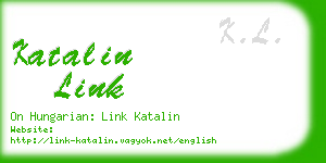 katalin link business card